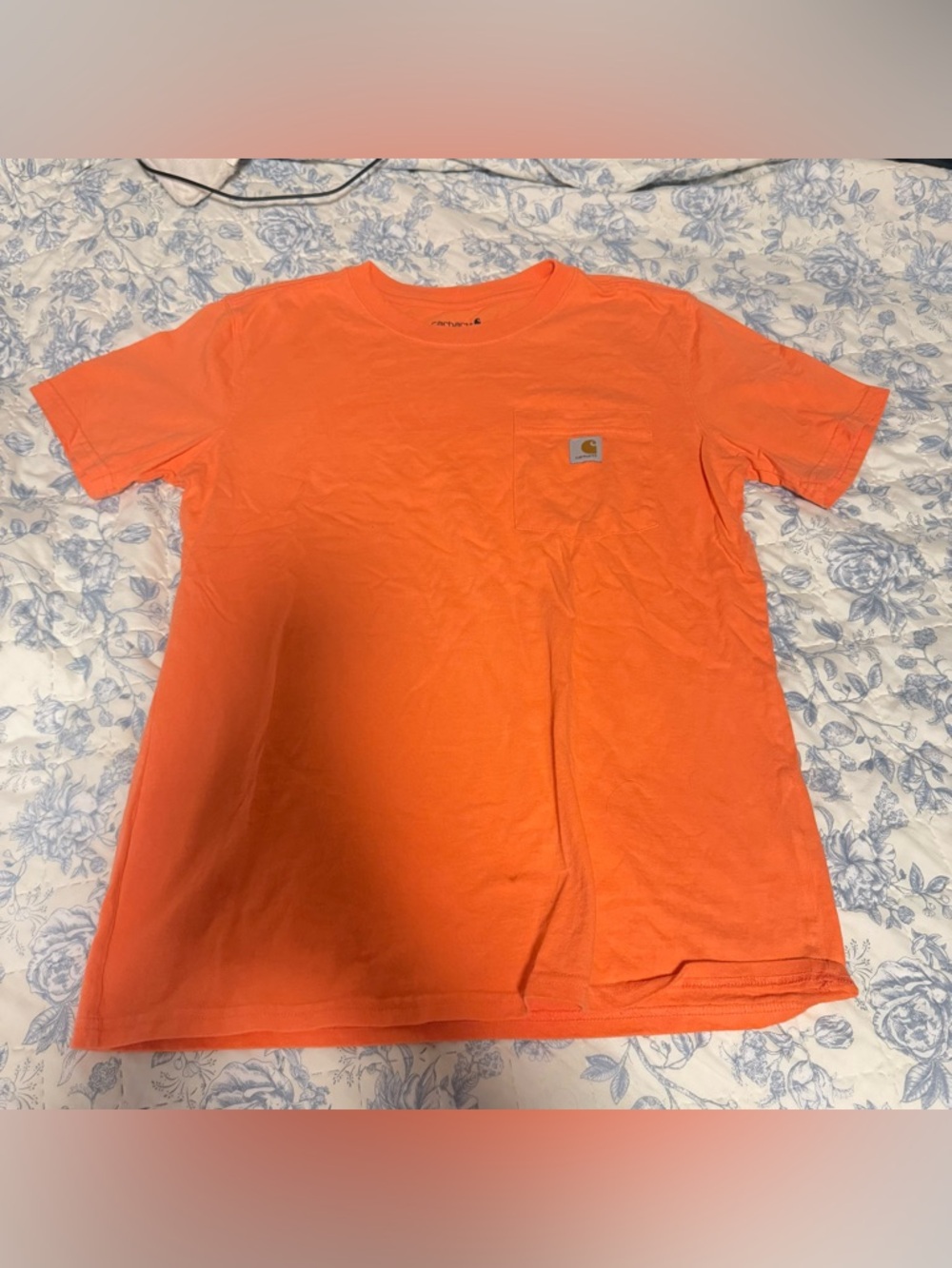 Carhartt Short Sleeve Pocket Tee in Bright Orange